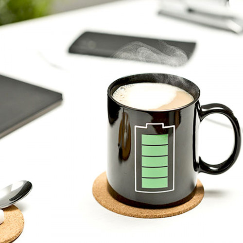 Mug jauge batterie black