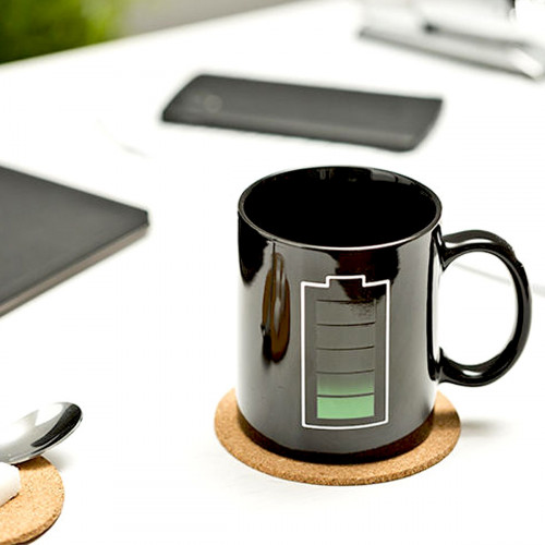 Mug jauge batterie black