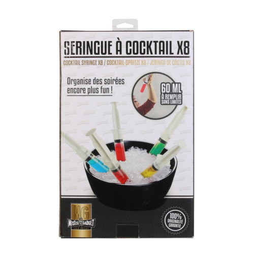 Coffret 8 seringues à cocktail