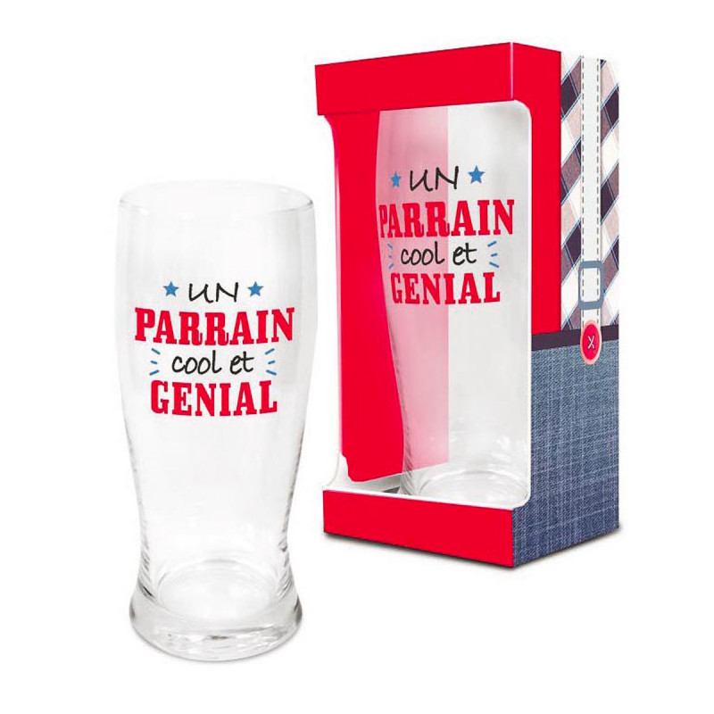 Verre à bière Parrain cool