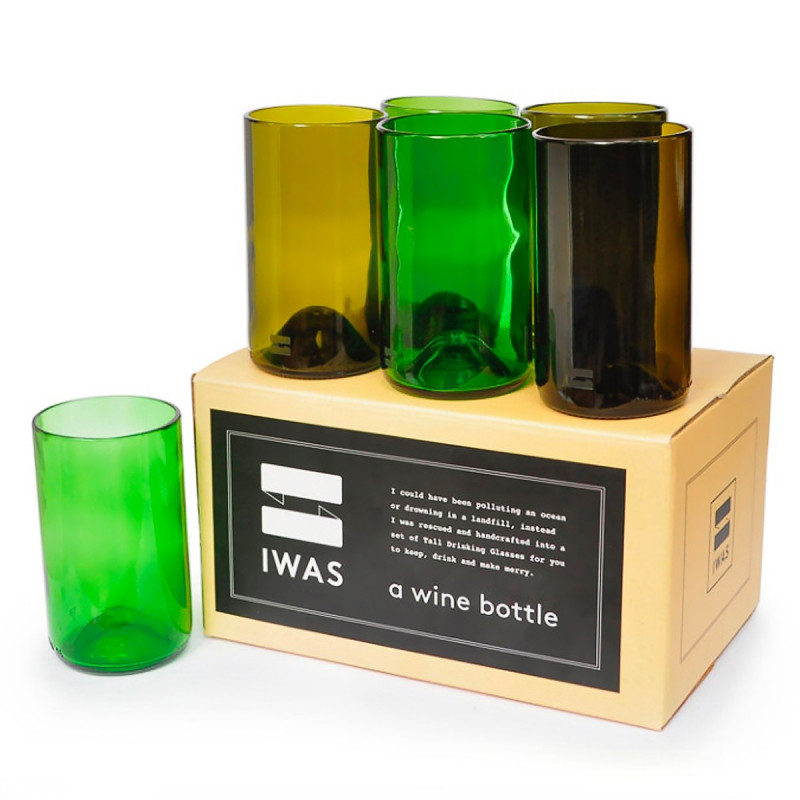 Coffret 6 verres recyclés