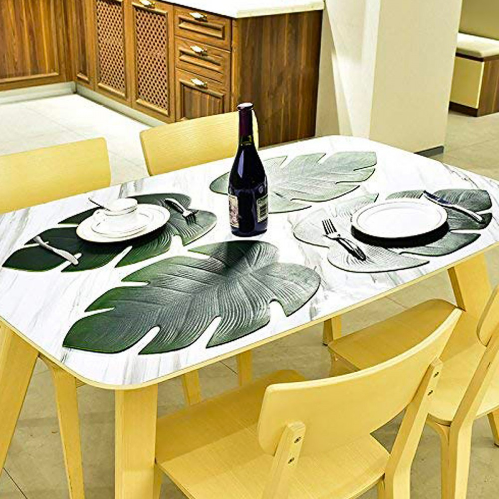 Lot de 2 sets de table Feuille tropicale