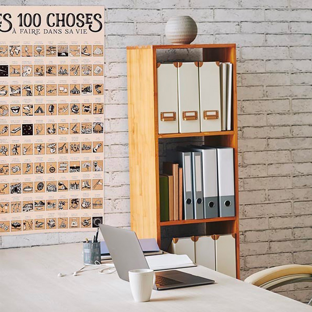 Poster à gratter Les 100 choses à faire dans sa vie