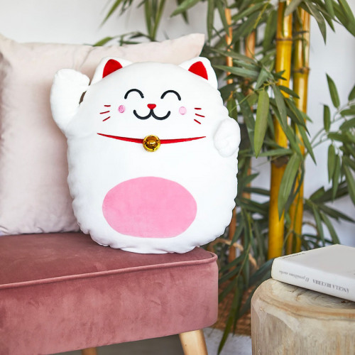 Coussin chat Maneki Neko