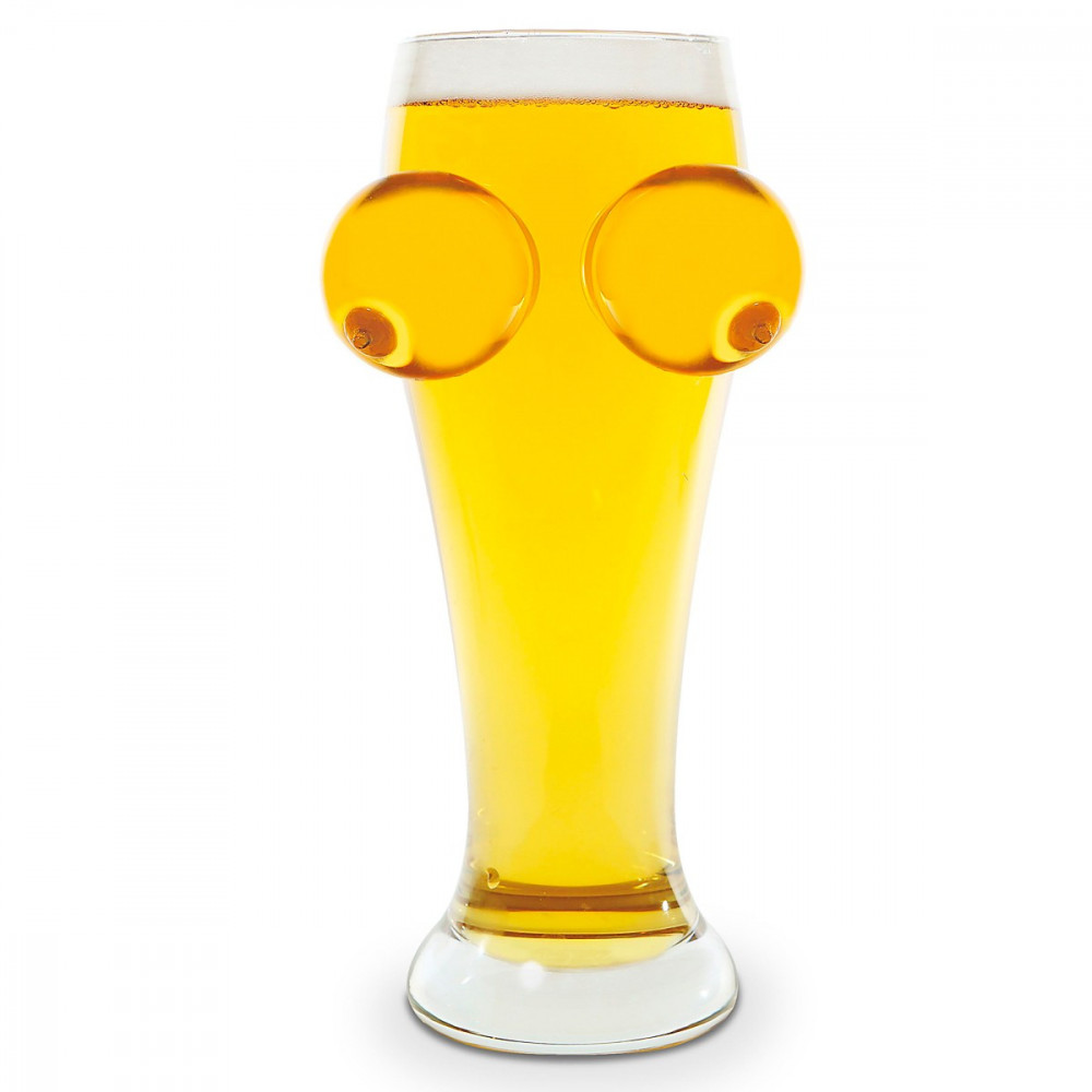 Verre à bière seins