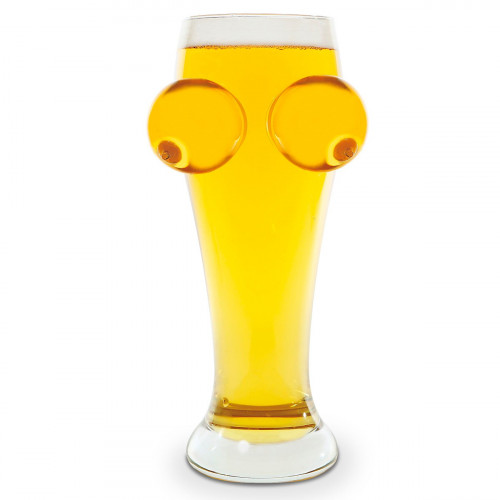 Verre à bière seins