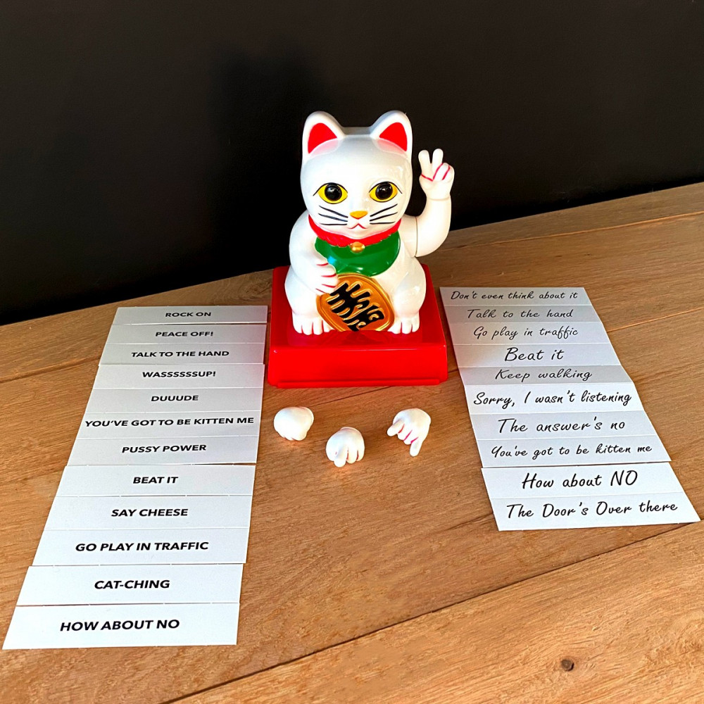 Chat porte-bonheur Maneki-Neko insolent