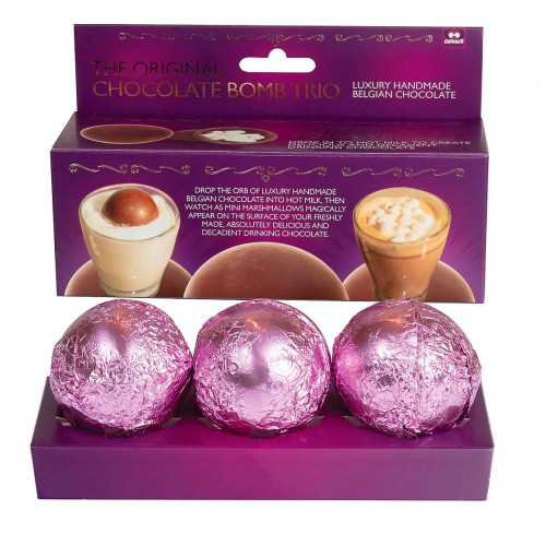 Coffret 3 bombes chocolat chaud guimauve