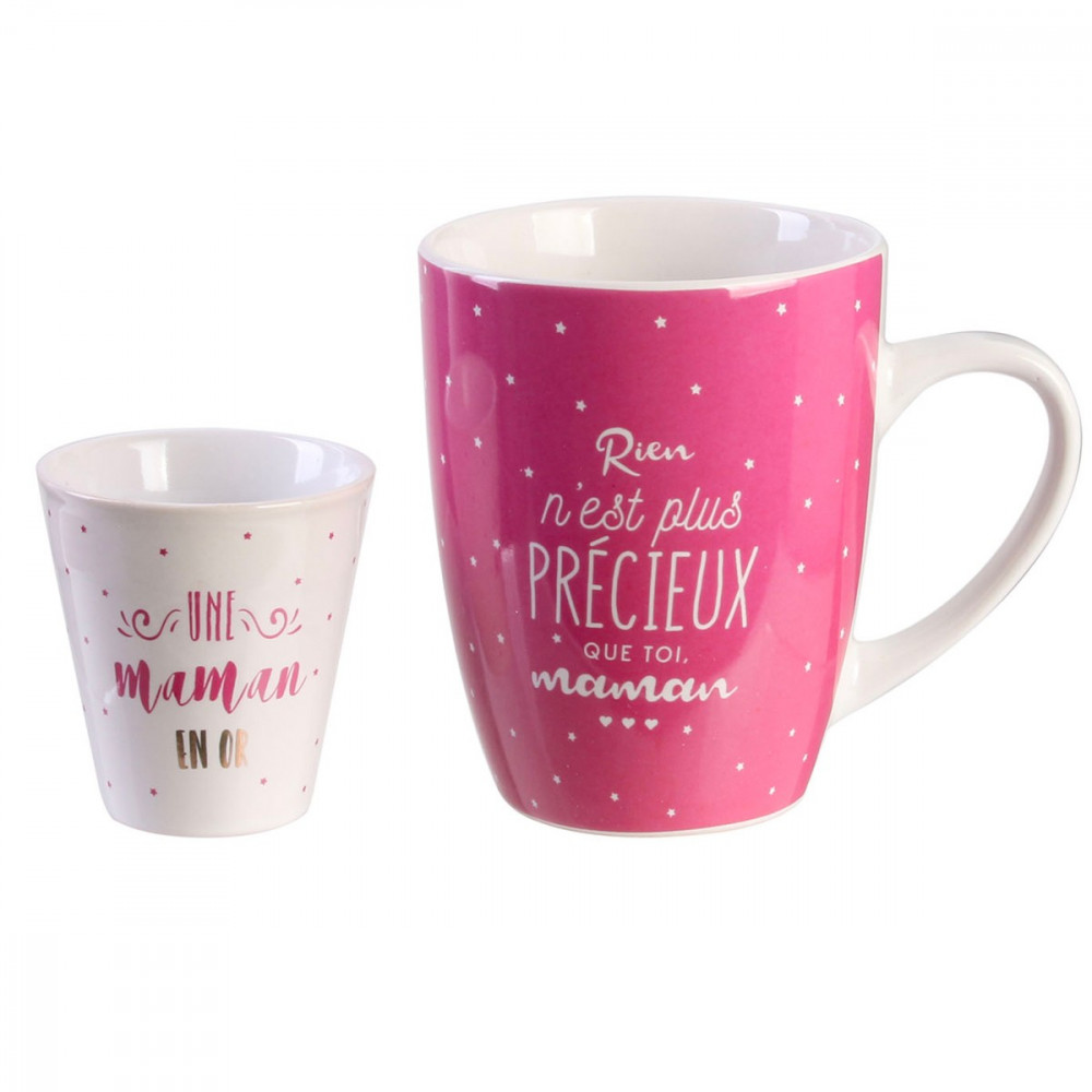 Coffret mug et espresso Maman