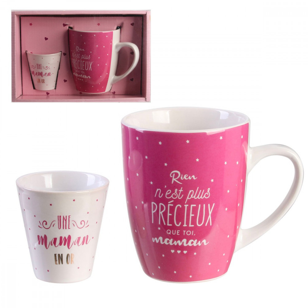 Coffret mug et espresso Maman