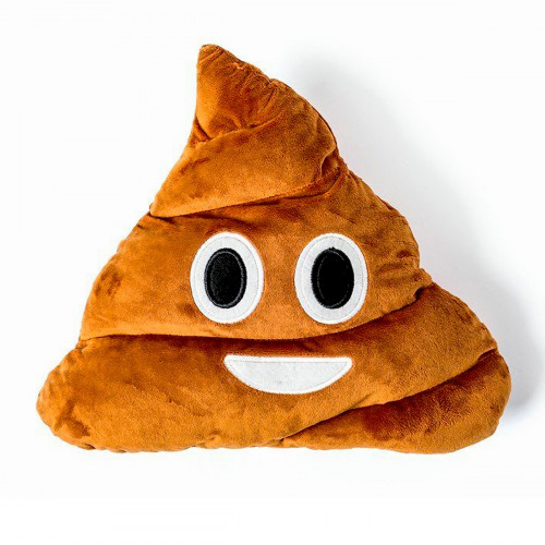 Coussin emoji poo crotte