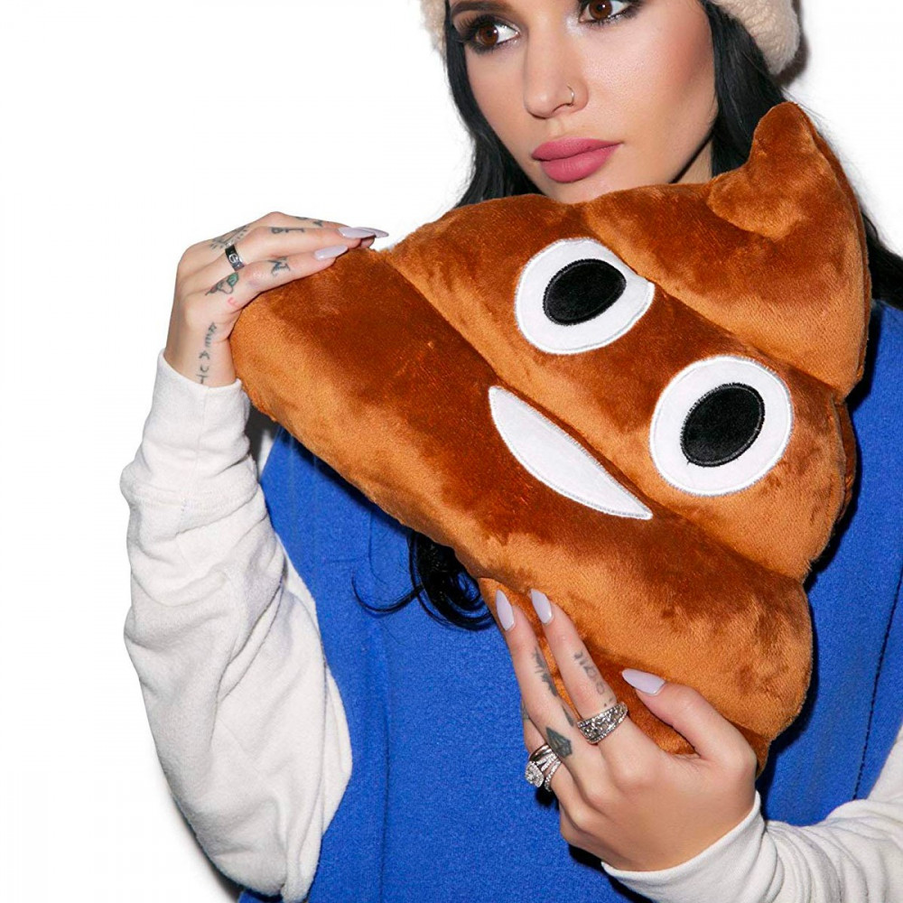 Coussin emoji poo crotte