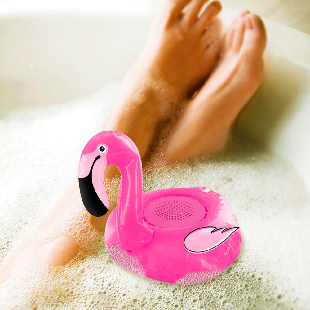 Enceinte sans fil waterproof Flamant rose