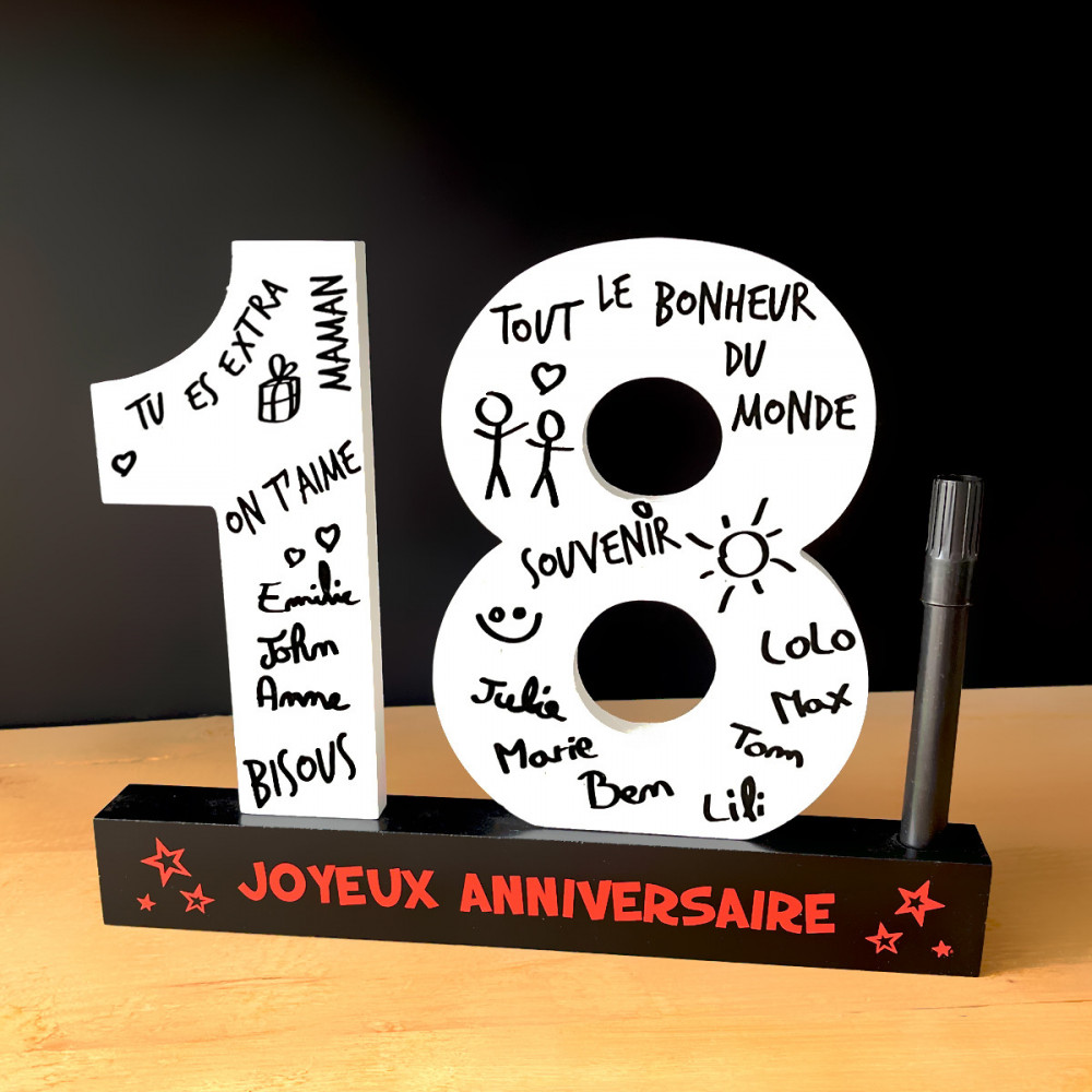 Dédicaces 3D Anniversaire 18 ans