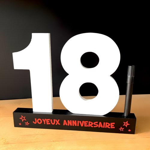 Dédicaces 3D Anniversaire 18 ans