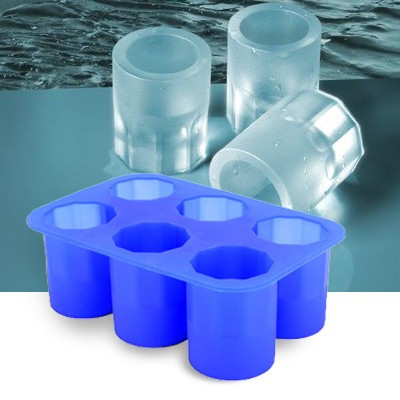 Moule silicone 6 verres de glace