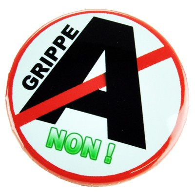 Badge Grippe A NON