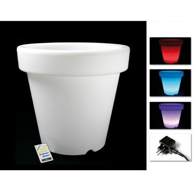 Pot de fleur LED lumineux 33cm