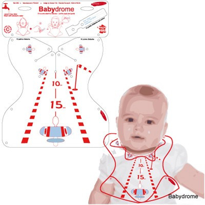 Babydrome, bavoir piste d'atterissage