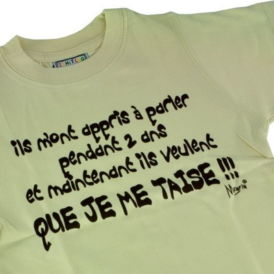 T-shirt 2 ans - Ils m'ont appris à parler pendant 2 ans...