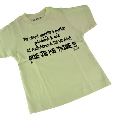 T-shirt 2 ans - Ils m'ont appris à parler pendant 2 ans...