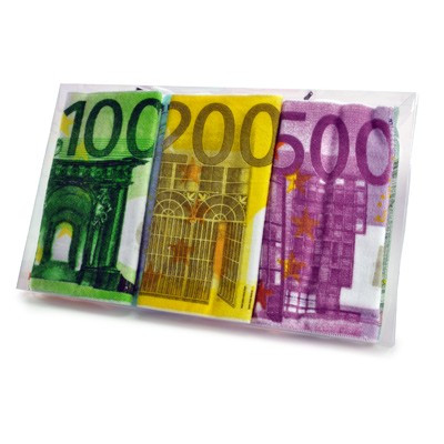 Ensemble de serviettes 7 billets de banque