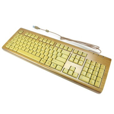 Clavier en bois de bambou