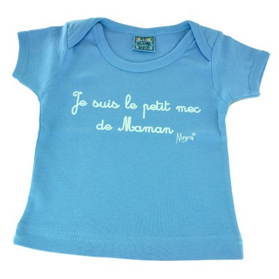 T-shirt naissance 0-3 mois je suis le petit mec...