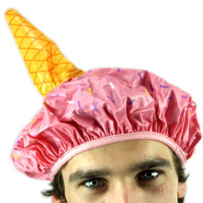 Bonnet de bain cornet de glace