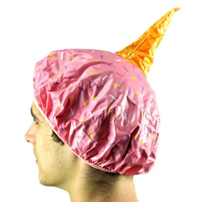 Bonnet de bain cornet de glace