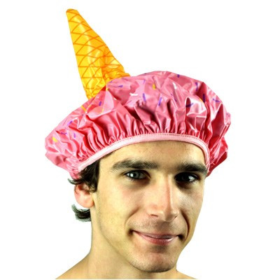 Bonnet de bain cornet de glace