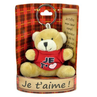 Mini peluche ourson Je T'aime