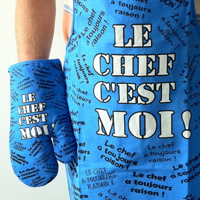 Ensemble tablier et gant CHEF