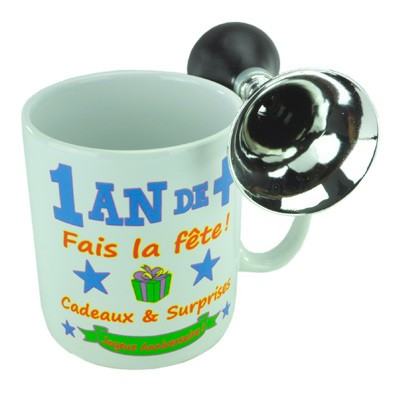 Mug géant trompette 1 an de plus