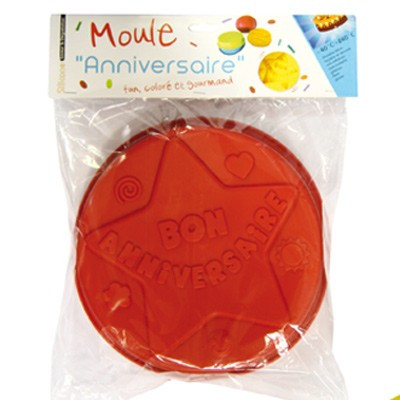 Moule silicone bon anniversaire