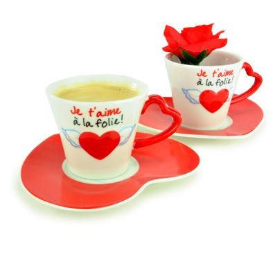 Coffret tasses expresso pour amoureux