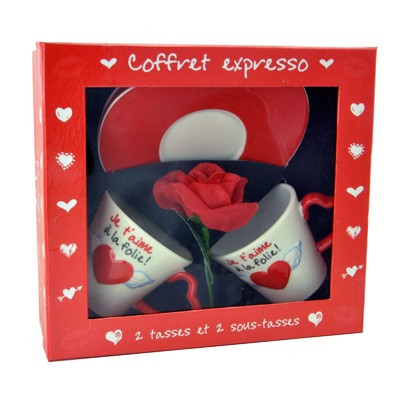 Coffret tasses expresso pour amoureux