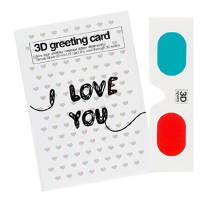 Carte 3D I love you