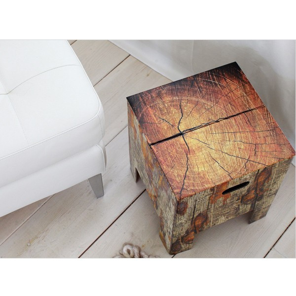 Tabouret design Tronc d'arbre