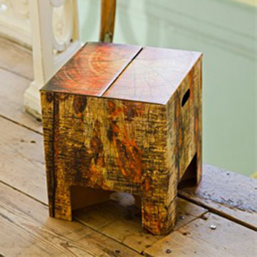 Tabouret design Tronc d'arbre