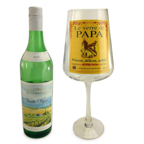 Verre à vin géant pour Papa