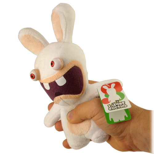 Peluche lapin crétin