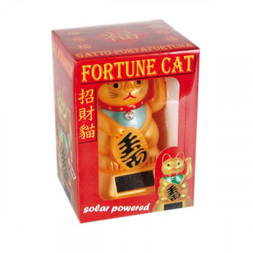 Maneki neko, chat porte-bonheur japonais solaire