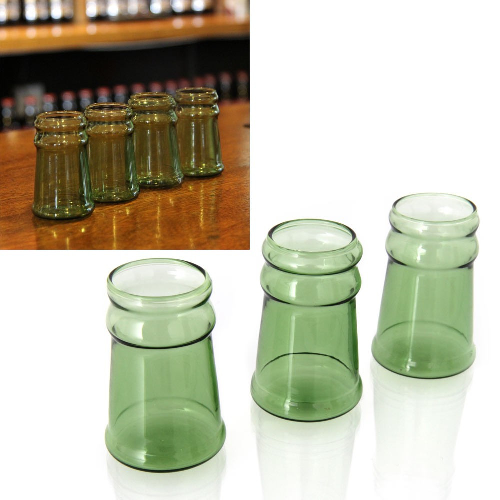 Verres shooter goulot de bouteille x4