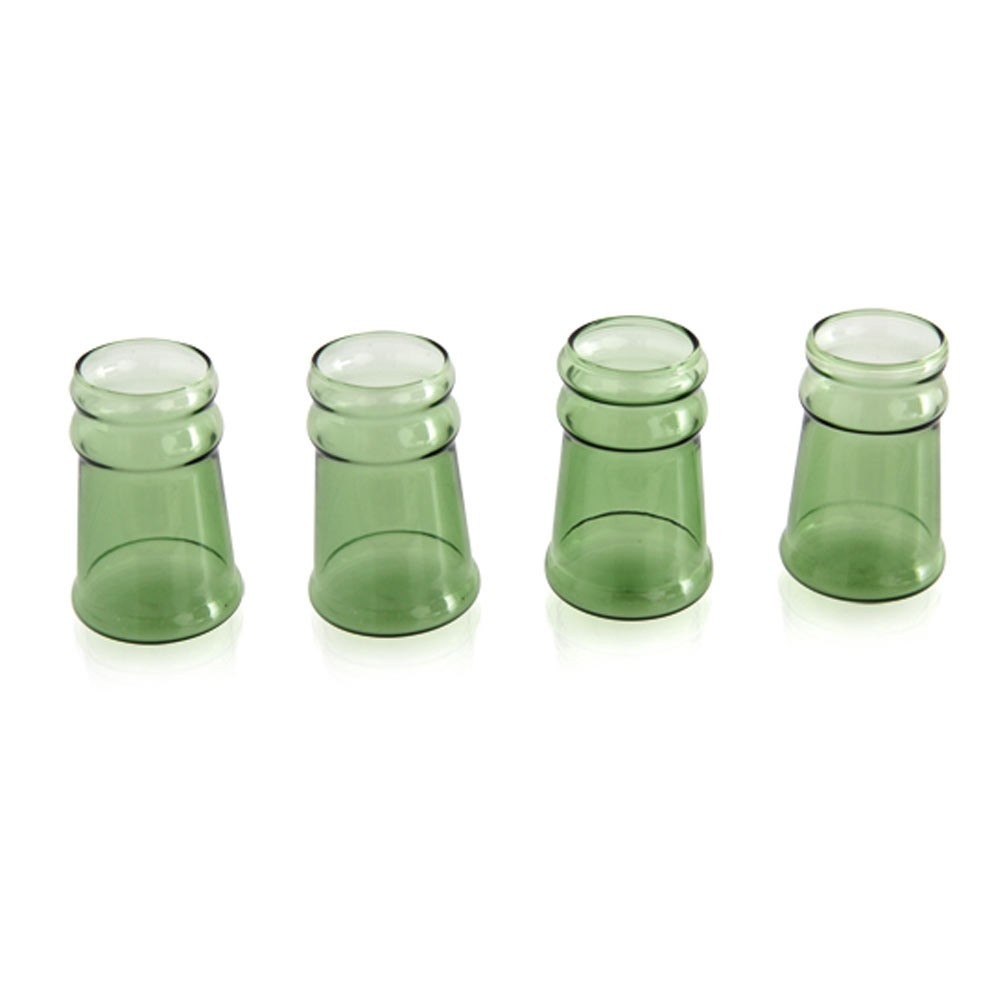 Verres shooter goulot de bouteille x4