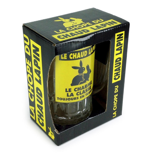 Chope à bière "chaud lapin"