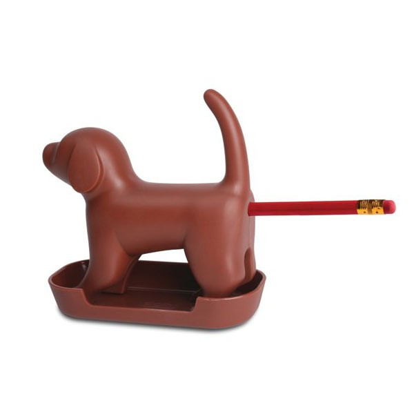 Chien taille-crayon chocolat