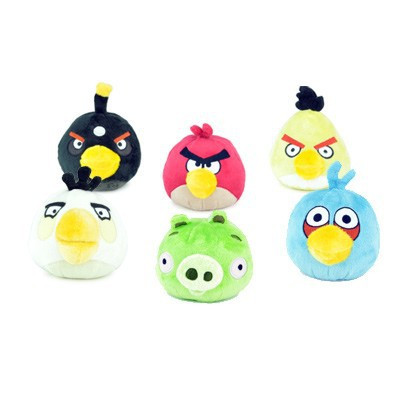 Angry birds Blanc peluche sonore