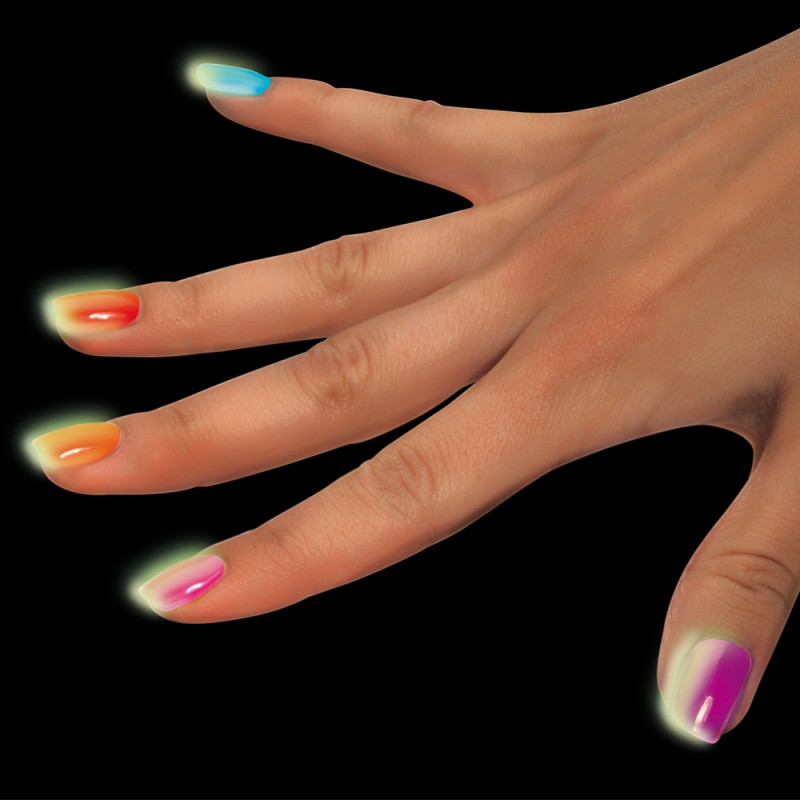 Ongles adhésifs phosphorescents