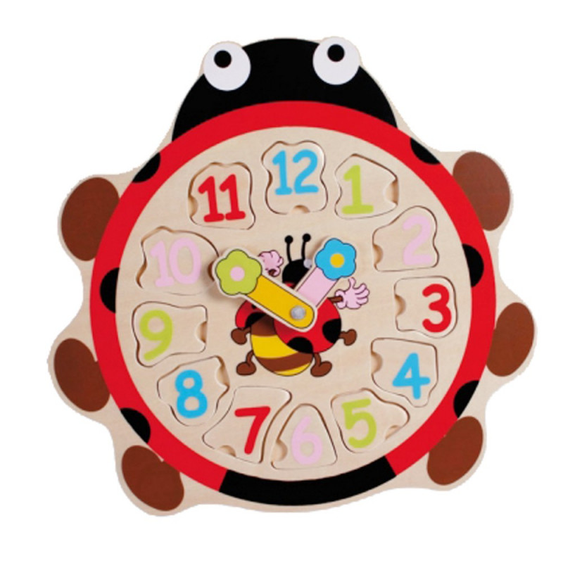 Horloge bois puzzle